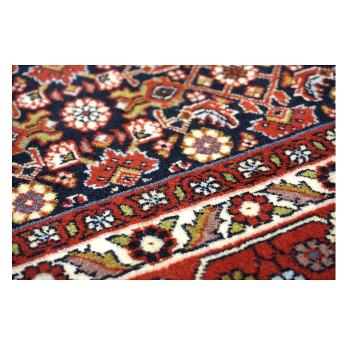 Persian Bidjar Wool 7x11 Navy & Red Handmade Area Rug # 1144778