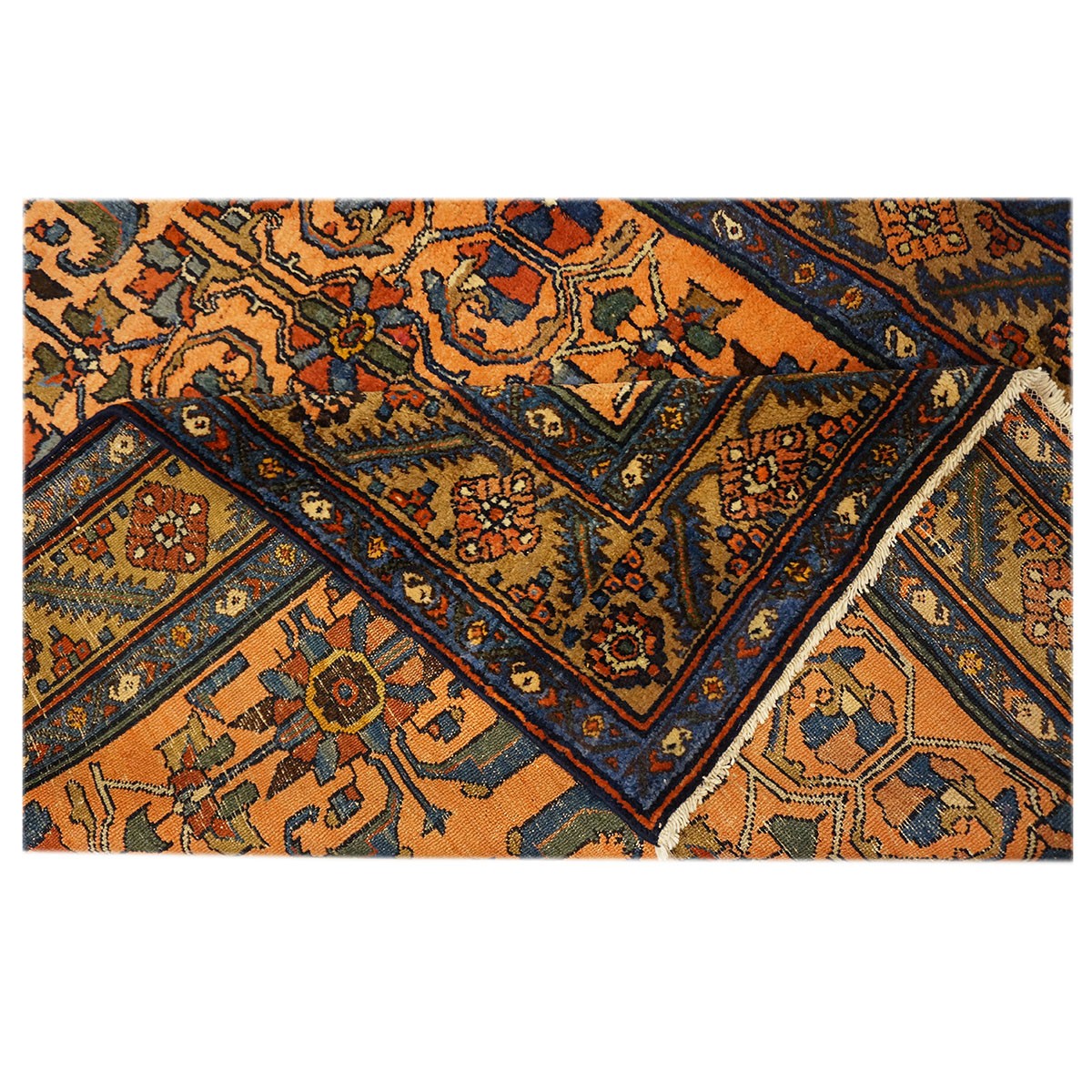 Antique Persian Lilihan 4X7 Light Rust Area Rug #9902439 image 4