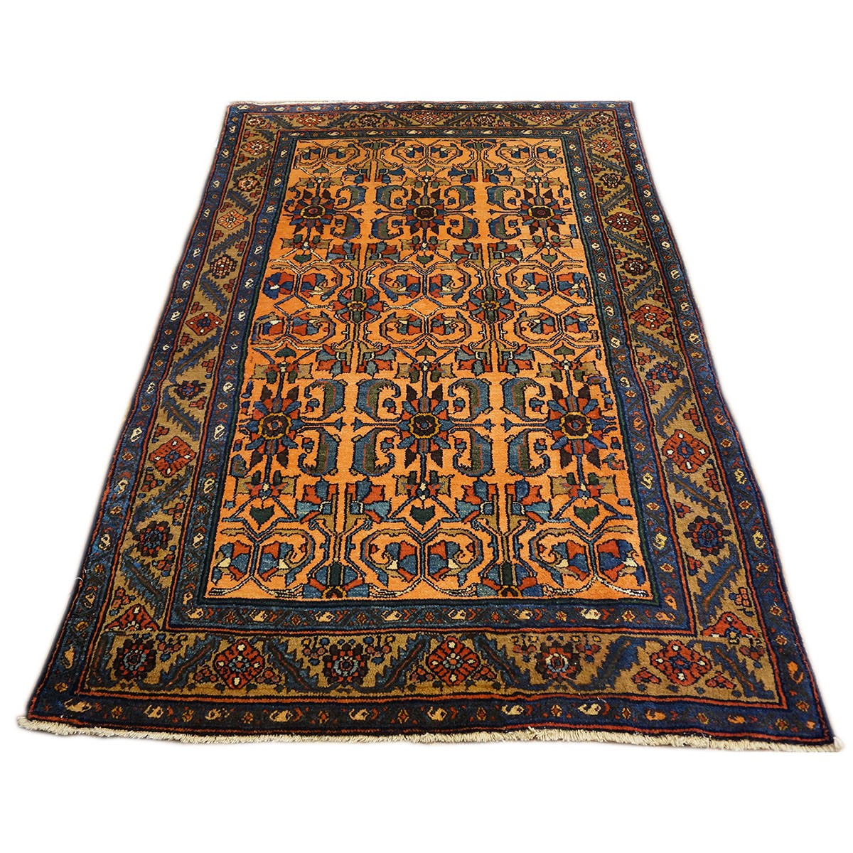 Antique Persian Lilihan 4X7 Light Rust Area Rug #9902439 image 2