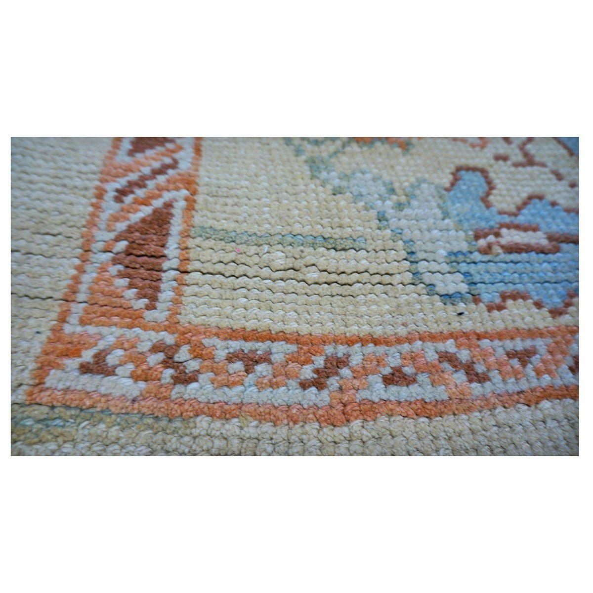 21st Turkish Donegal 4x8 Tan and Rust Handmade Area Rug #1140876 image 4