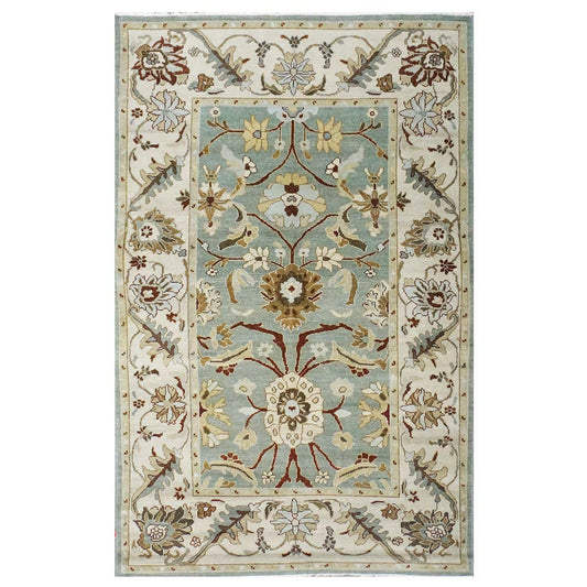 Sultanabad Masters 5x8 Slate & Ivory Handmade Area Rug #9902711 image 0