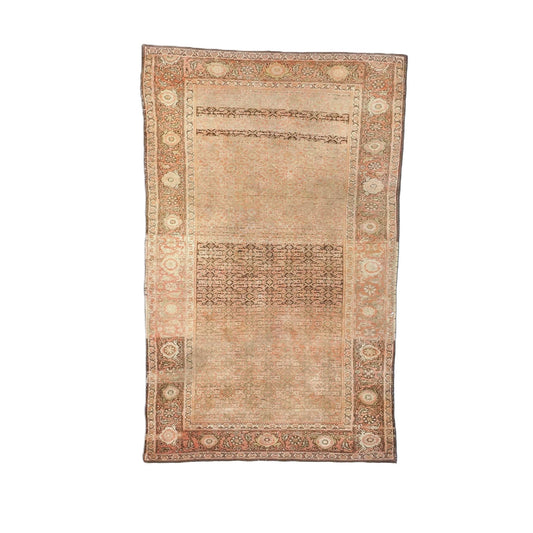 Persian Malayer Wool 3x5 Taupe, Rose & Ivory Handmade Area Rug #1140027