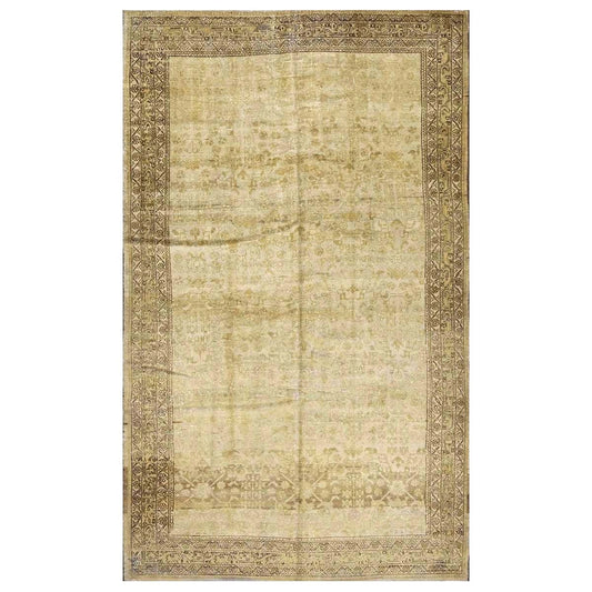 Antique Persian Malayer Wool 5x9 Gold & Tan Handmade Area Rug #1140559