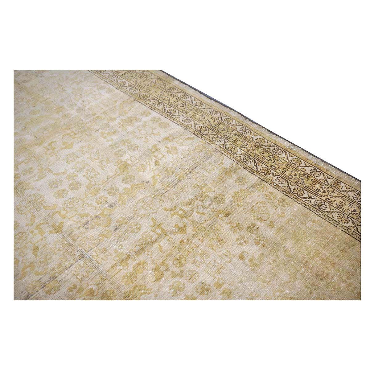 Antique Persian Malayer Wool 5x9 Gold & Tan Handmade Area Rug #1140559
