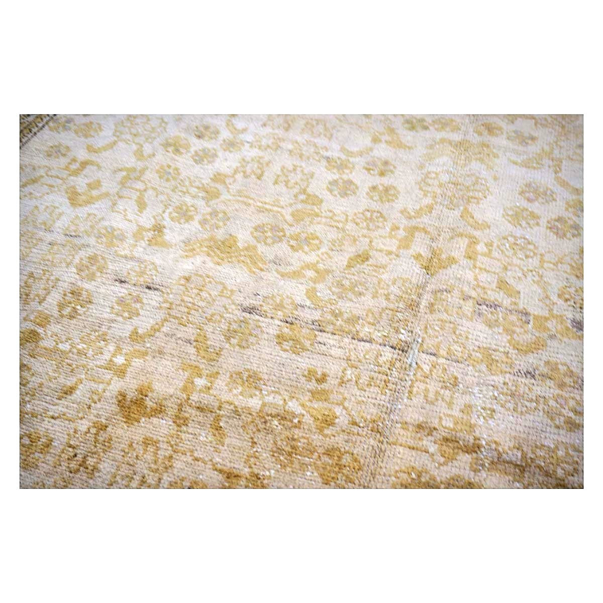 Antique Persian Malayer Wool 5x9 Gold & Tan Handmade Area Rug #1140559