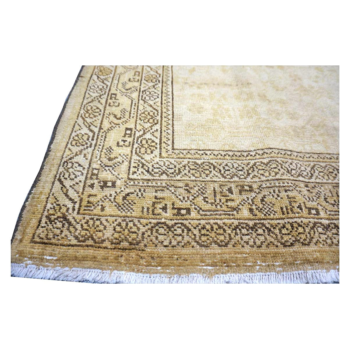 Antique Persian Malayer Wool 5x9 Gold & Tan Handmade Area Rug #1140559