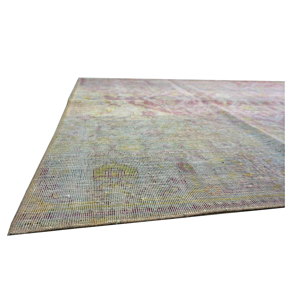 Antique Persian Flatweave Wool 6x8 Red, Gold & Green Handmade Area Rug #1141985