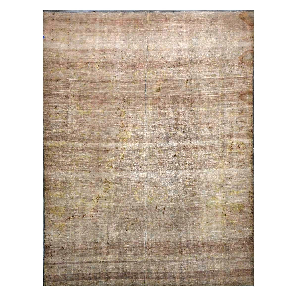 Antique Persian Flatweave Wool 8x10 Distressed Brown Handmade Area Rug # 1141990