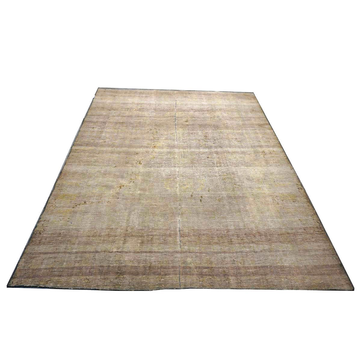 Antique Persian Flatweave Wool 8x10 Distressed Brown Handmade Area Rug # 1141990