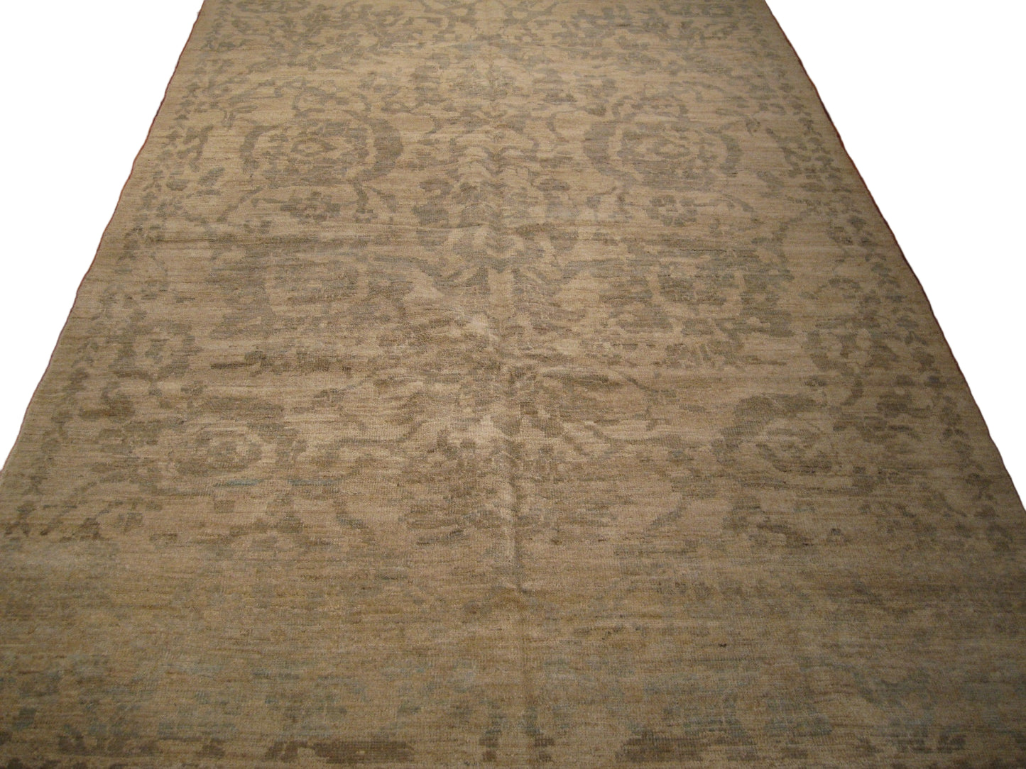Persian Sultanabad Wool 6x9 Ivory & Gray Handmade Area Rug #1142631