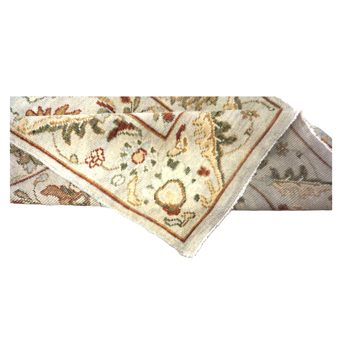Afghan Sultanabad Master Wool 3x5 Ivory, Red, & Green Handmade Area Rug #1143658