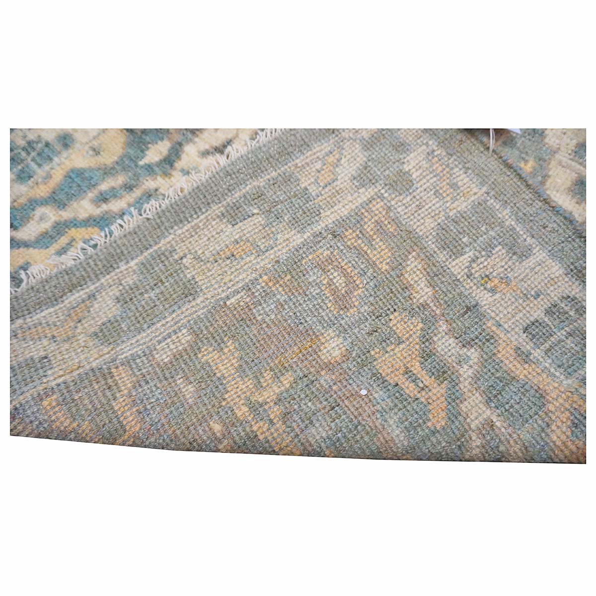 21st Century Persian Sultanabad Master Wool 3x14 Slate Blue, Ivory, & Tan Handmade Runner Rug #1144100