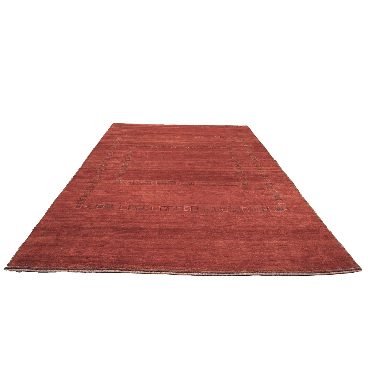 Persian Modern Gabbeh Wool 10x13 Red Handmade Area Rug #1144153