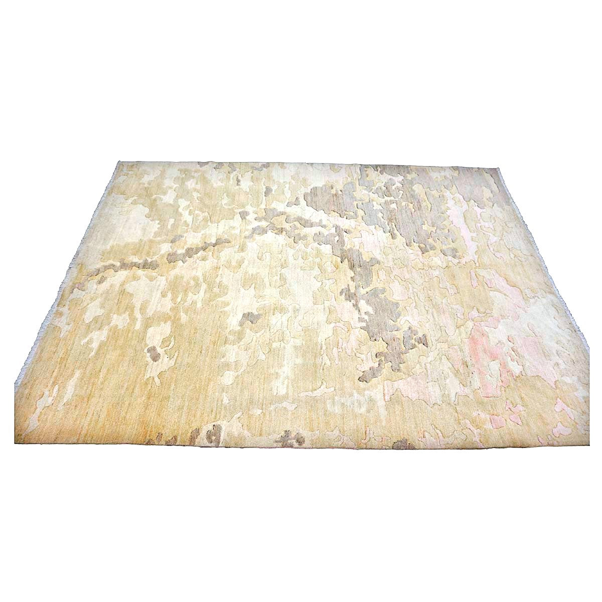 Turkish Modern Wool 6x8 Ivory, Tan & Taupe Handmade Area Rug #1144175