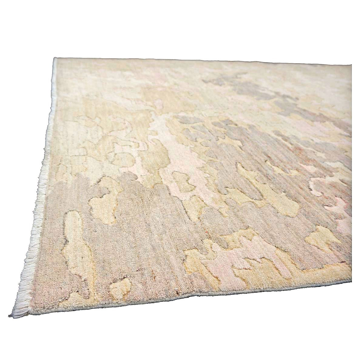Turkish Modern Wool 6x8 Ivory, Tan & Taupe Handmade Area Rug #1144175