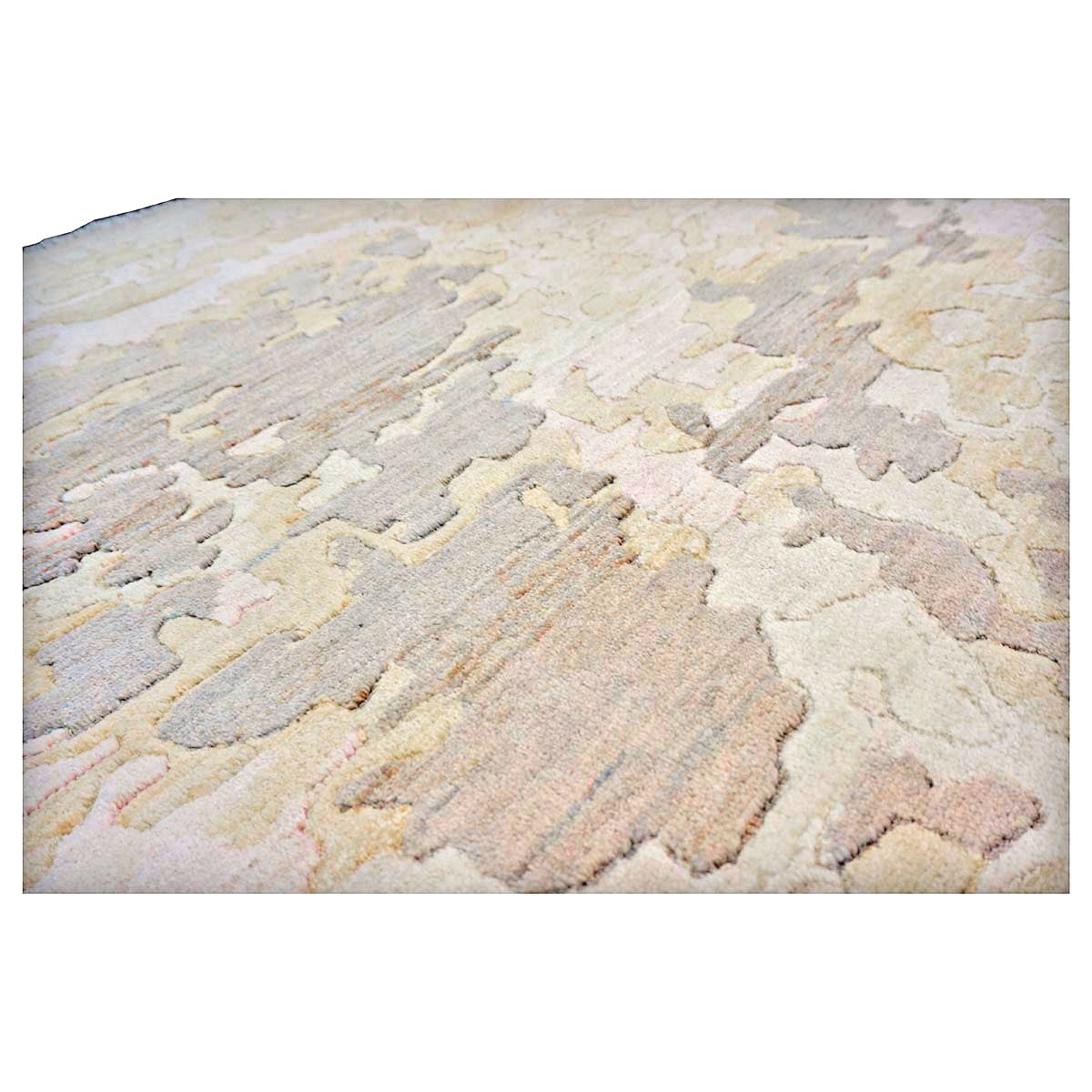 Turkish Modern Wool 6x8 Ivory, Tan & Taupe Handmade Area Rug #1144175
