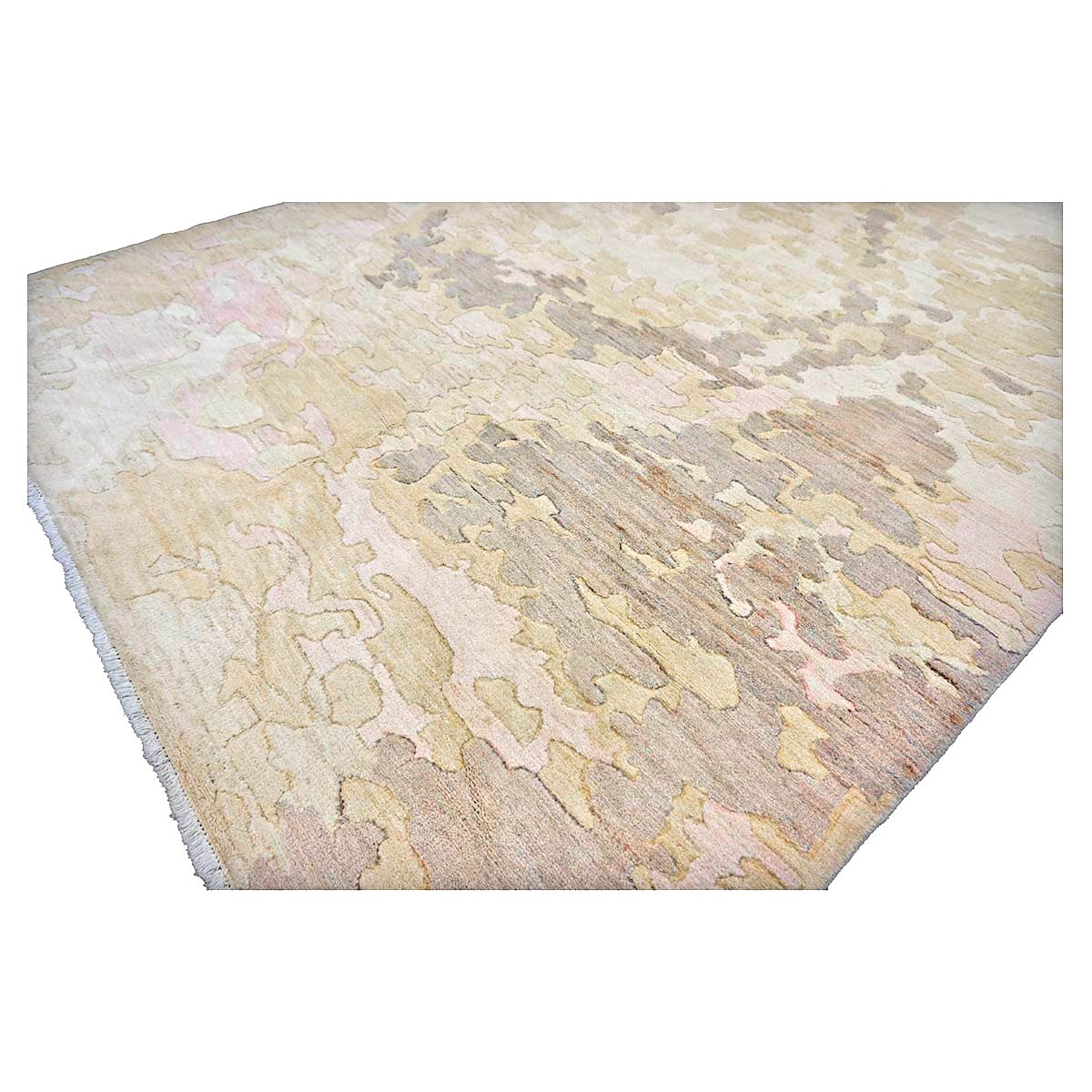 Turkish Modern Wool 6x8 Ivory, Tan & Taupe Handmade Area Rug #1144175