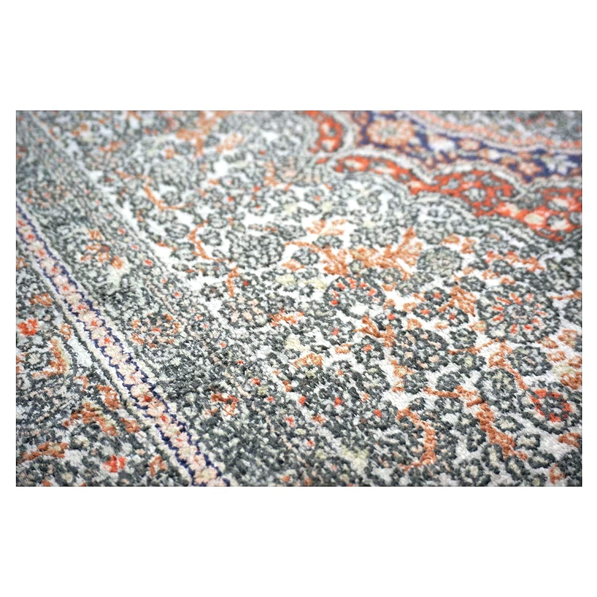 Vintage Sino-Persian Hereke Silk 3x5 Ivory, Red & Purple Handmade Area Rug #1144265