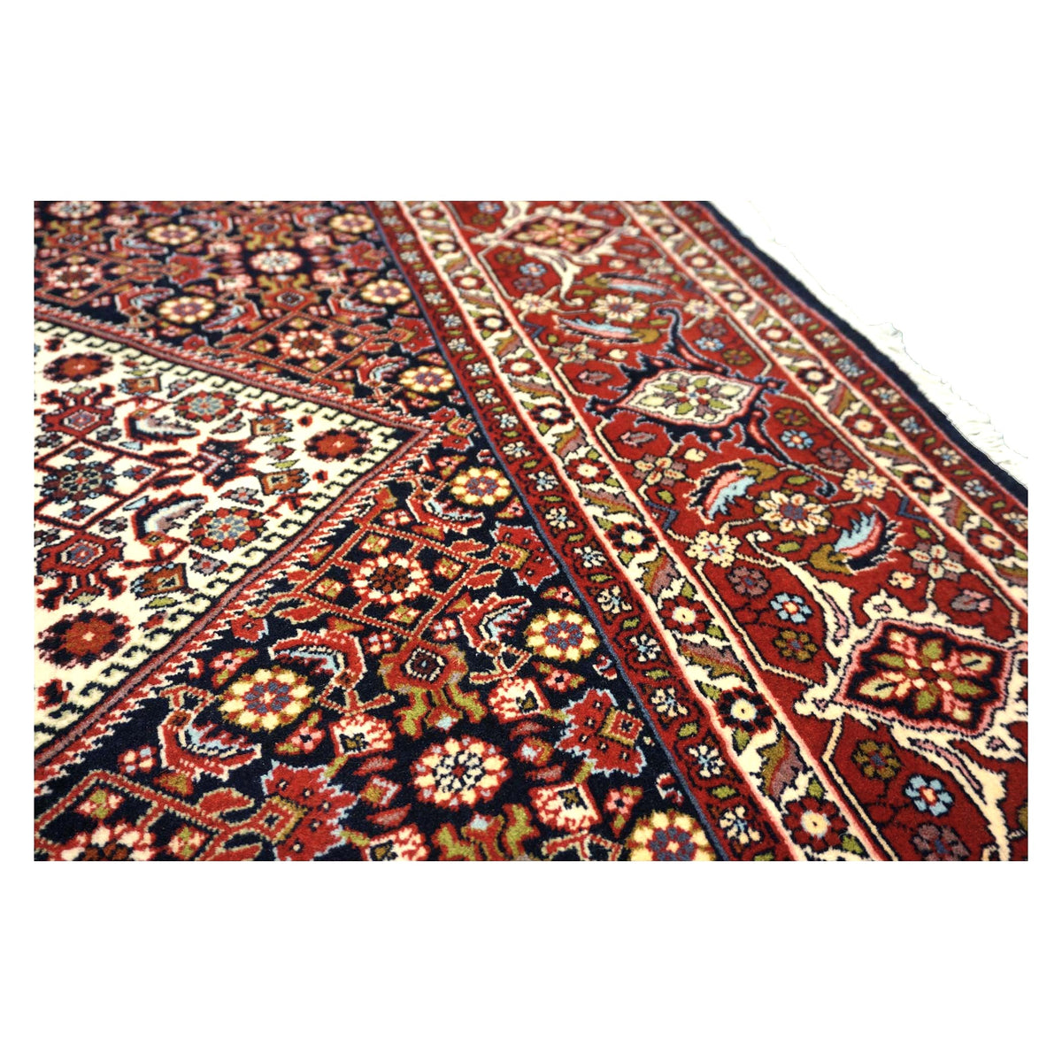 Persian Bidjar Wool 7x11 Navy & Red Handmade Area Rug # 1144778