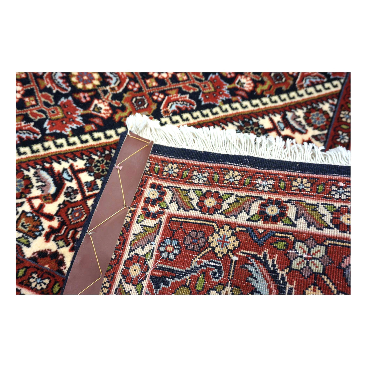 Persian Bidjar Wool 7x11 Navy & Red Handmade Area Rug # 1144778