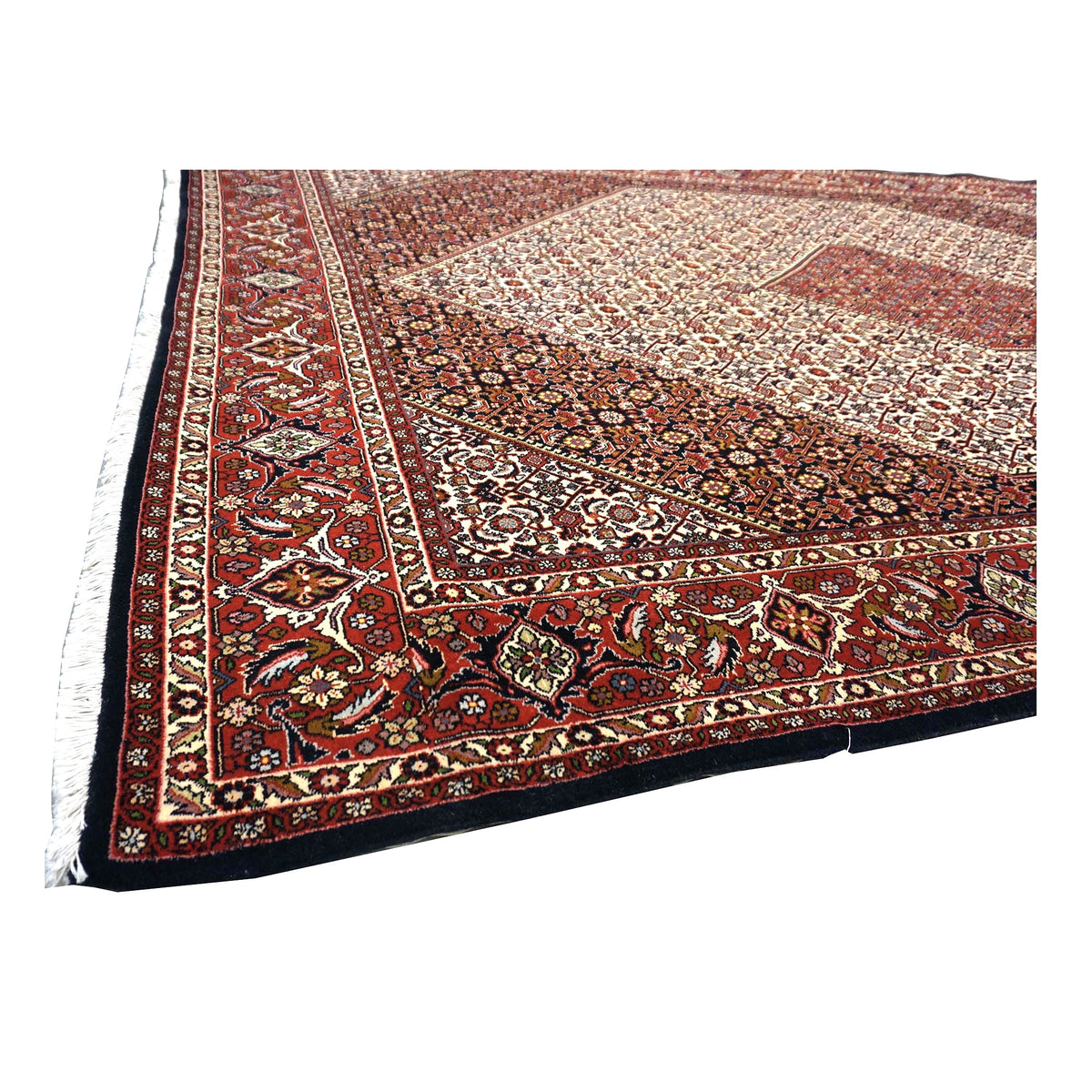Persian Bidjar Wool 7x11 Navy & Red Handmade Area Rug # 1144778