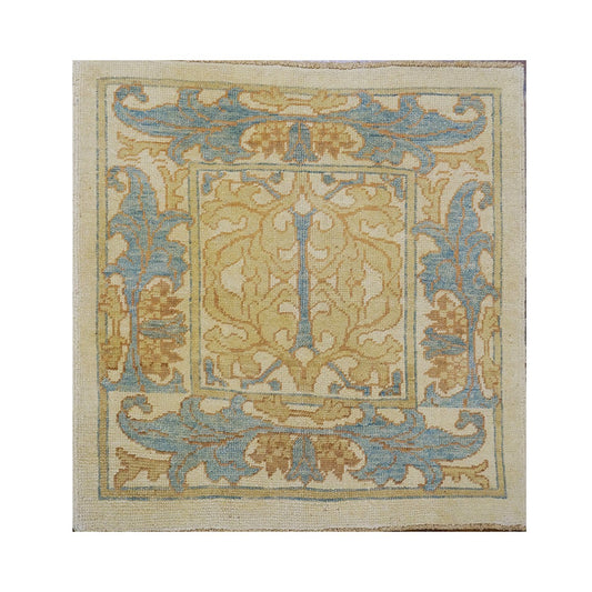 Turkish Donegal 4X4 Ivory Area Rug #1140634 image 0