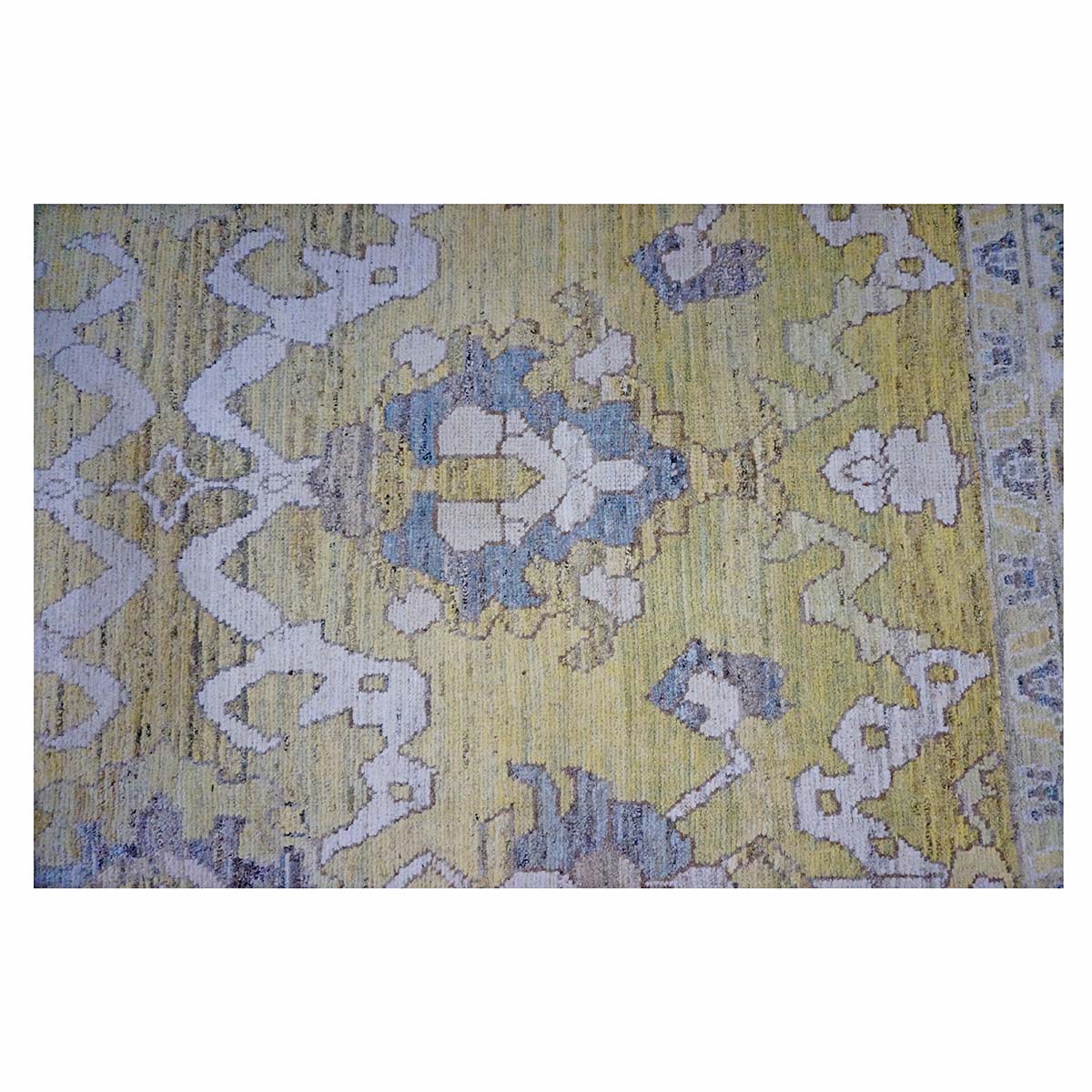 21st Century Turkish Oushak 9X13 Gold, Ivory & Gray Handmade Area Rug #1144134 image 5