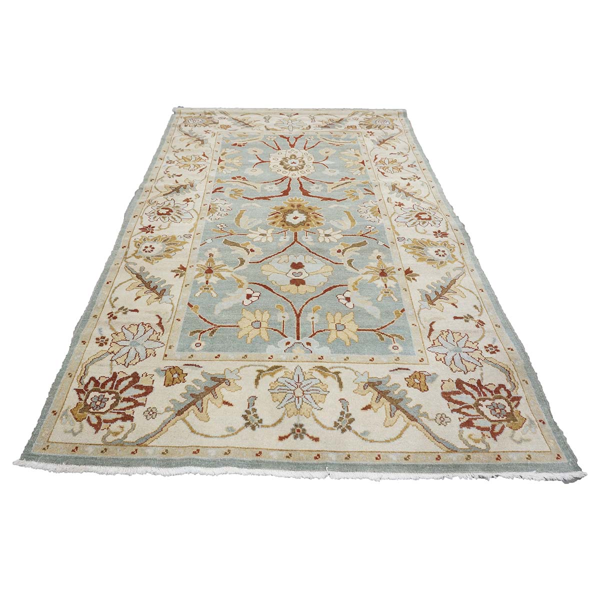 Sultanabad Masters 5x8 Slate & Ivory Handmade Area Rug #9902711 image 1