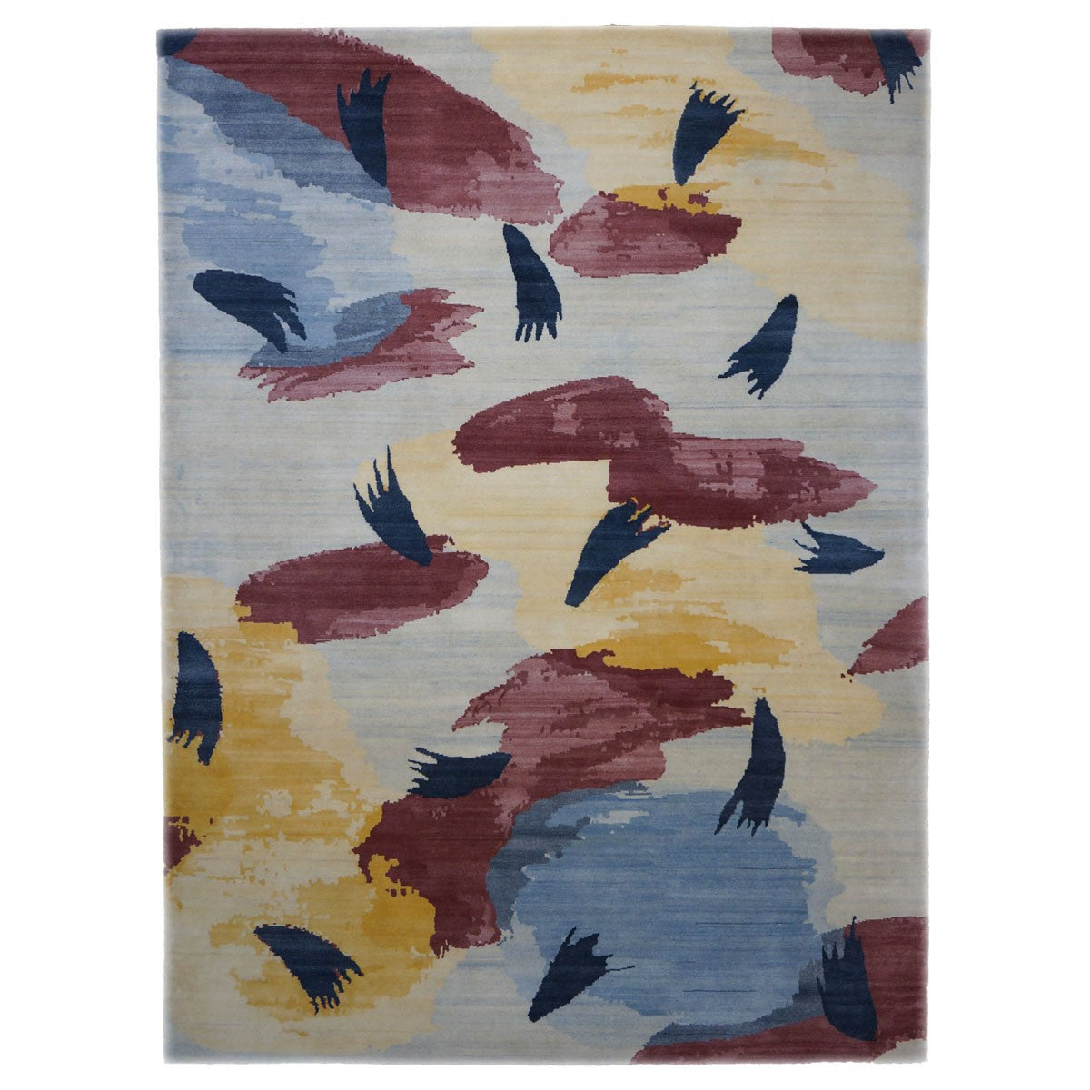 Indian Modern 9X12 Multi Colored Area Rug #1143574 image 0