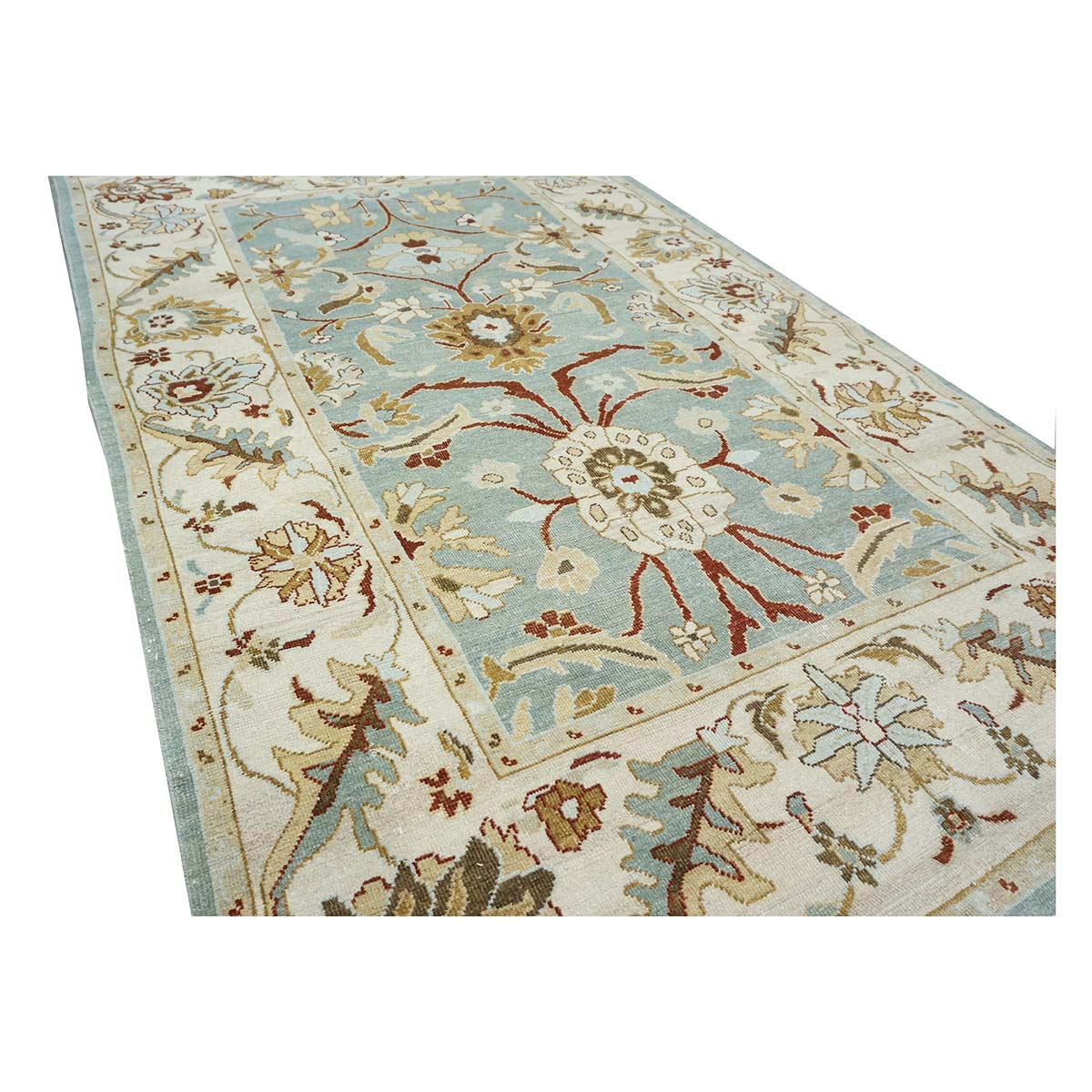 Sultanabad Masters 5x8 Slate & Ivory Handmade Area Rug #9902711 image 5