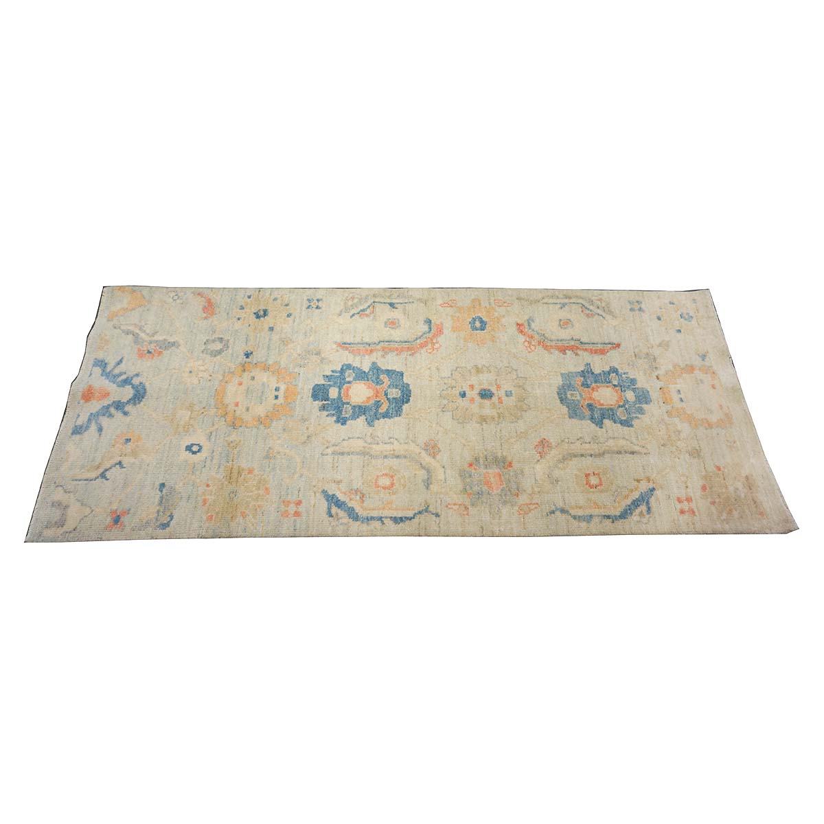 21st Century Sultanabad Master 3x6 Light Blue & Multi Color Handmade Runner Rug #1144162 image 3