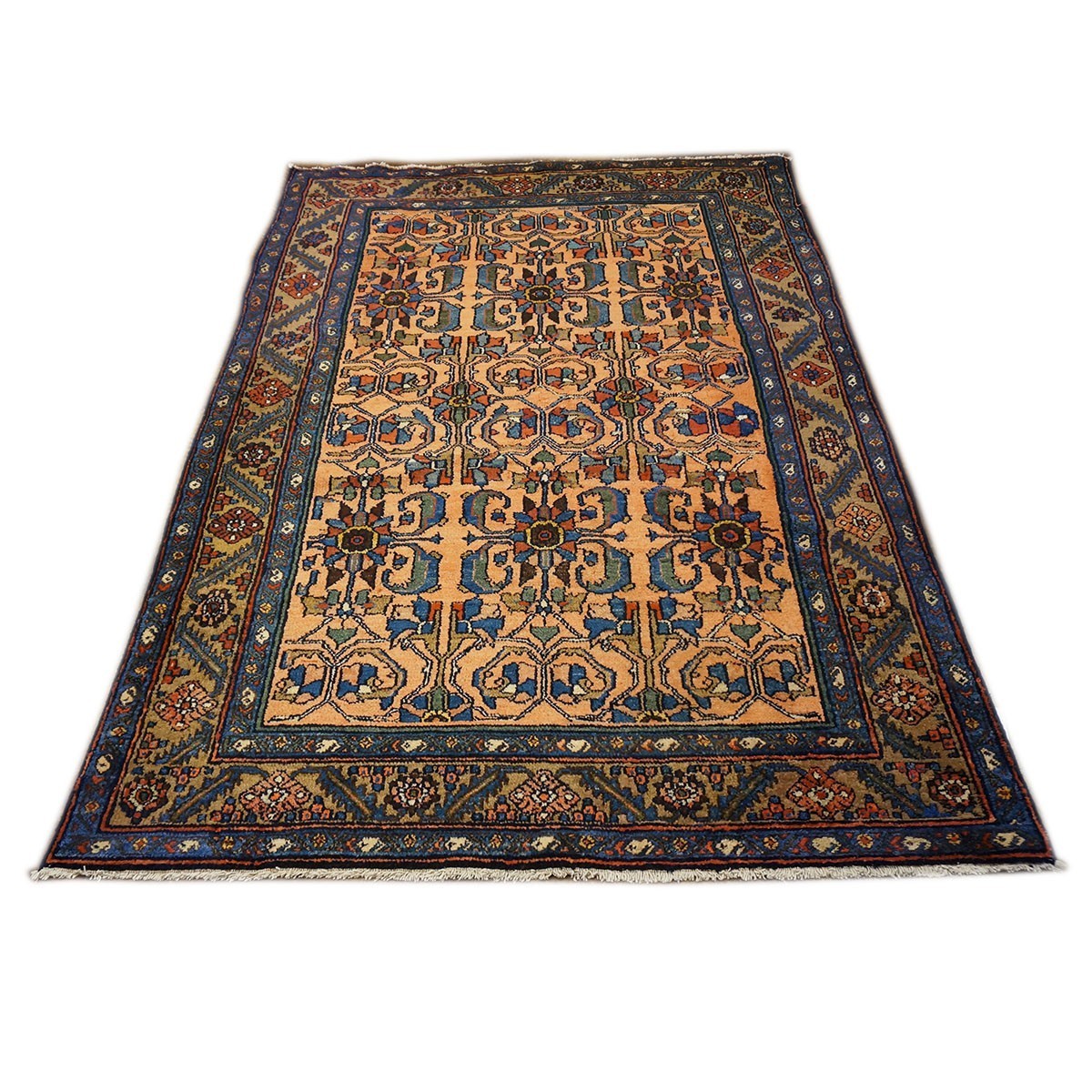 Antique Persian Lilihan 4X7 Light Rust Area Rug #9902439 image 1
