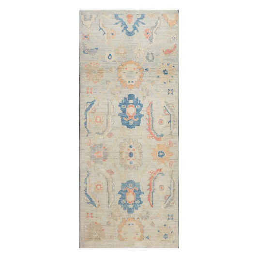 21st Century Sultanabad Master 3x6 Light Blue & Multi Color Handmade Runner Rug #1144162 image 0