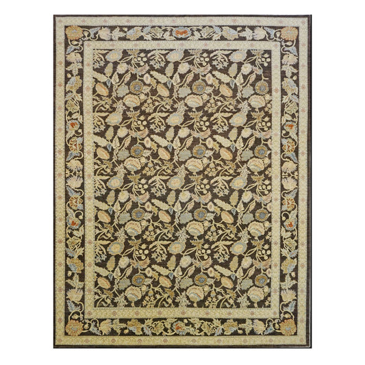 Transitional Afghan 9x12 Brown Area Rug #1141030 image 0