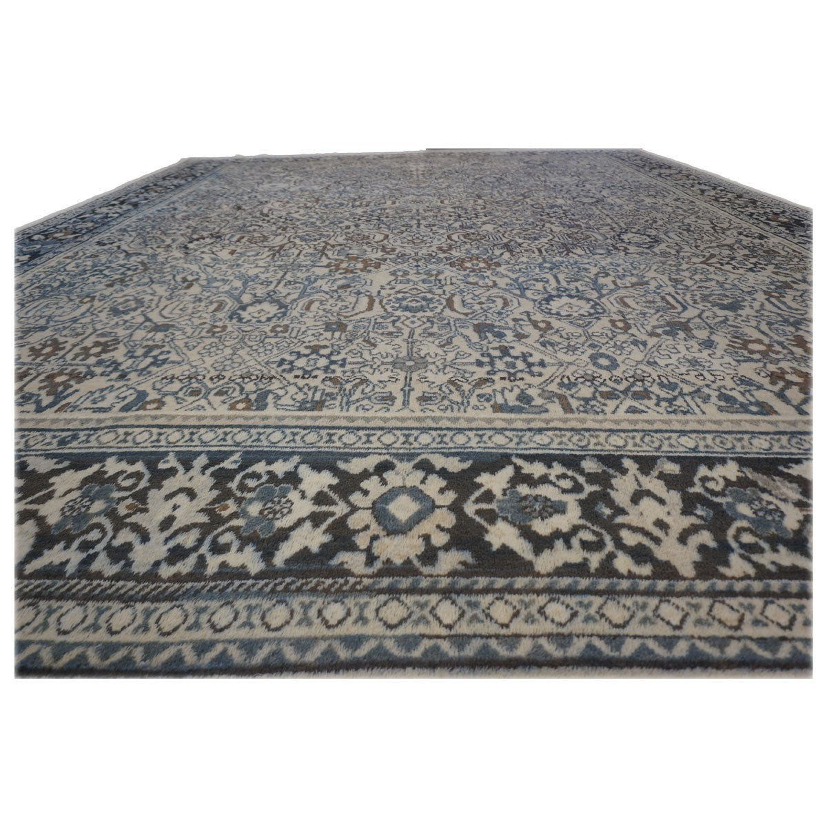 Antique Persian Mahal Overdye 10X14 Blue Area Rug #1143048 image 1