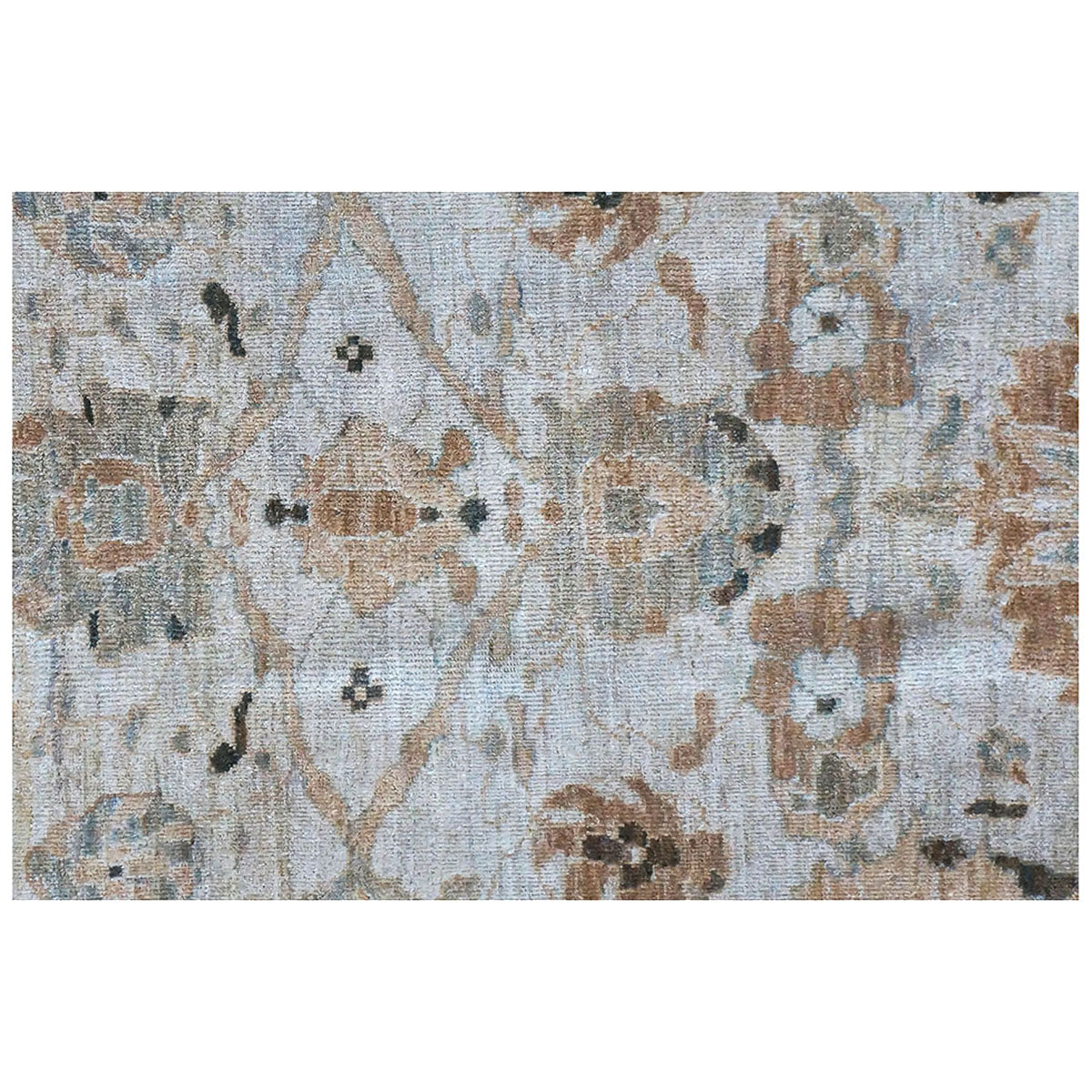 Persian Sultanabad 9x12 Tan and Ivory Handmade Area Rug #1142628 image 3