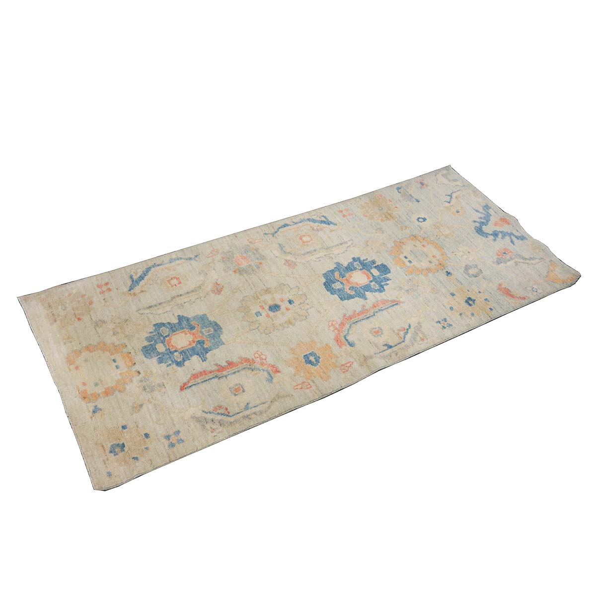 21st Century Sultanabad Master 3x6 Light Blue & Multi Color Handmade Runner Rug #1144162 image 5