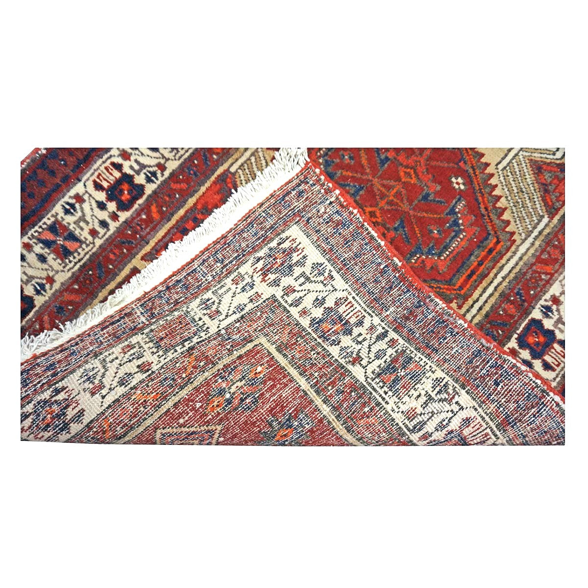 Persian Sarab Wool 3x15 Red & Ivory Handmade Runner Rug #9900085
