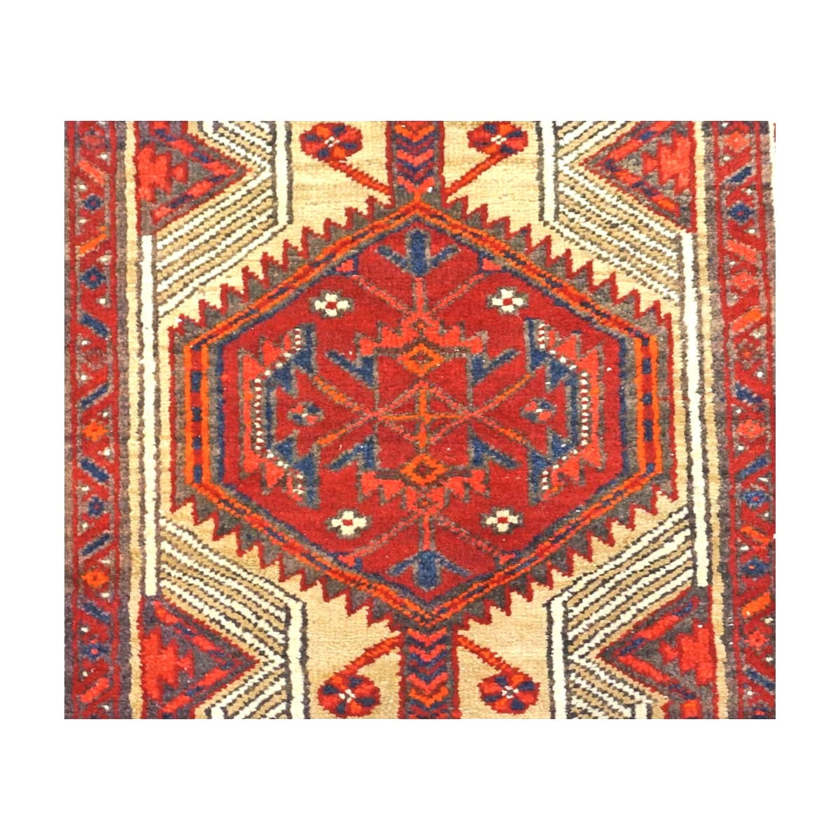 Persian Sarab Wool 3x15 Red & Ivory Handmade Runner Rug #9900085