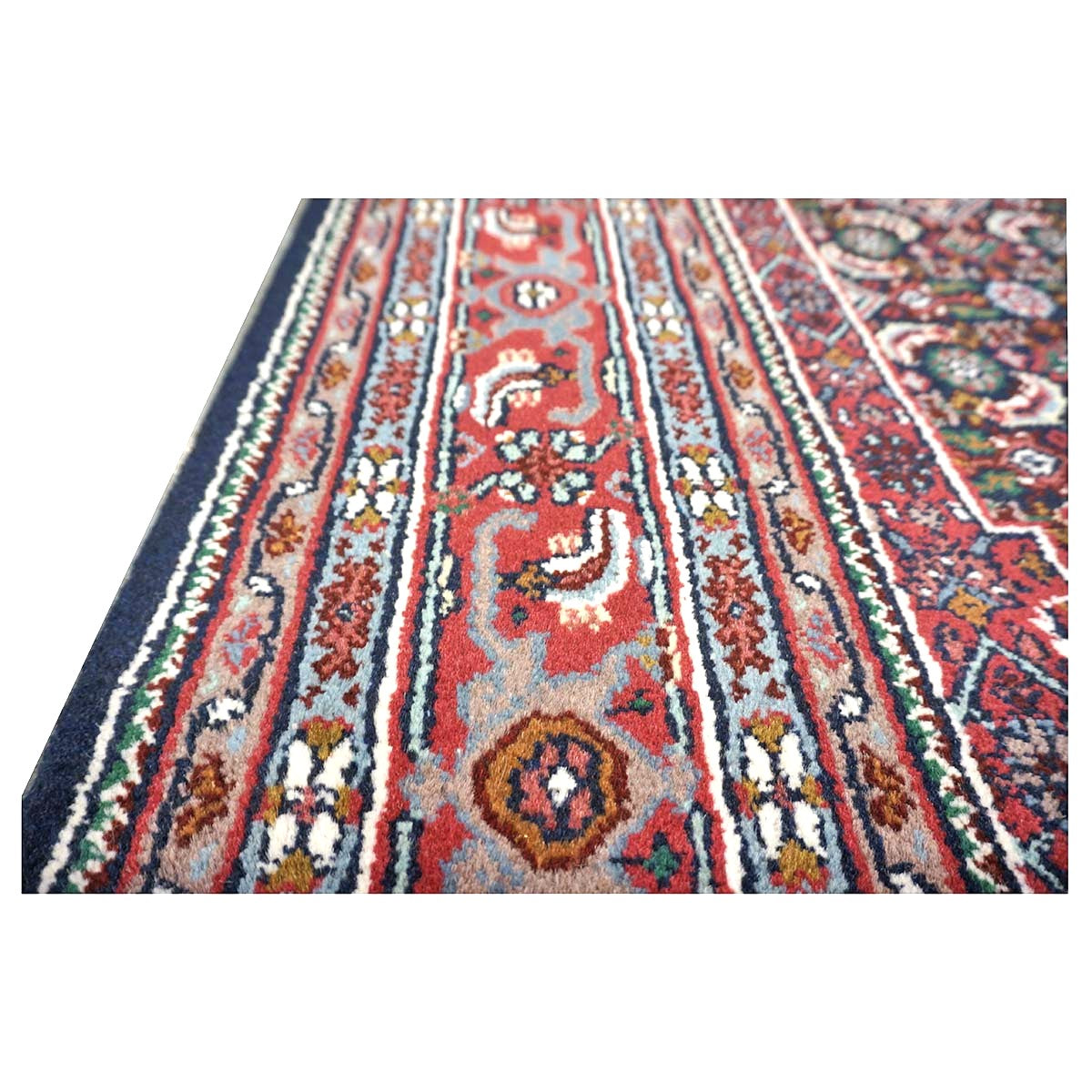 Persian Bijar Wool 6x9 Red, Black & Ivory Handmade Area Rug # 9901098