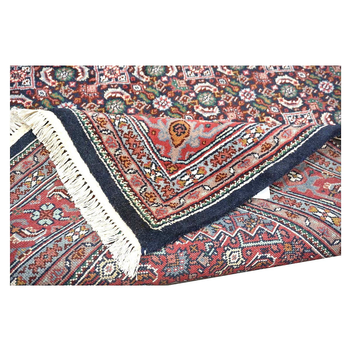 Persian Bijar Wool 6x9 Red, Black & Ivory Handmade Area Rug # 9901098