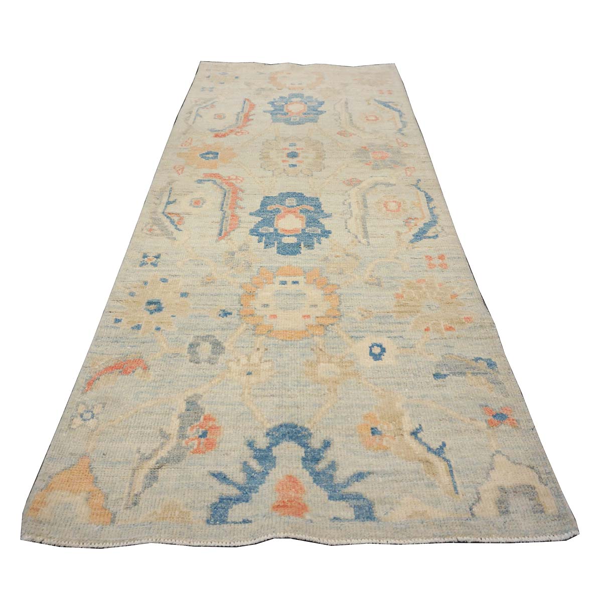 21st Century Sultanabad Master 3x6 Light Blue & Multi Color Handmade Runner Rug #1144162 image 1