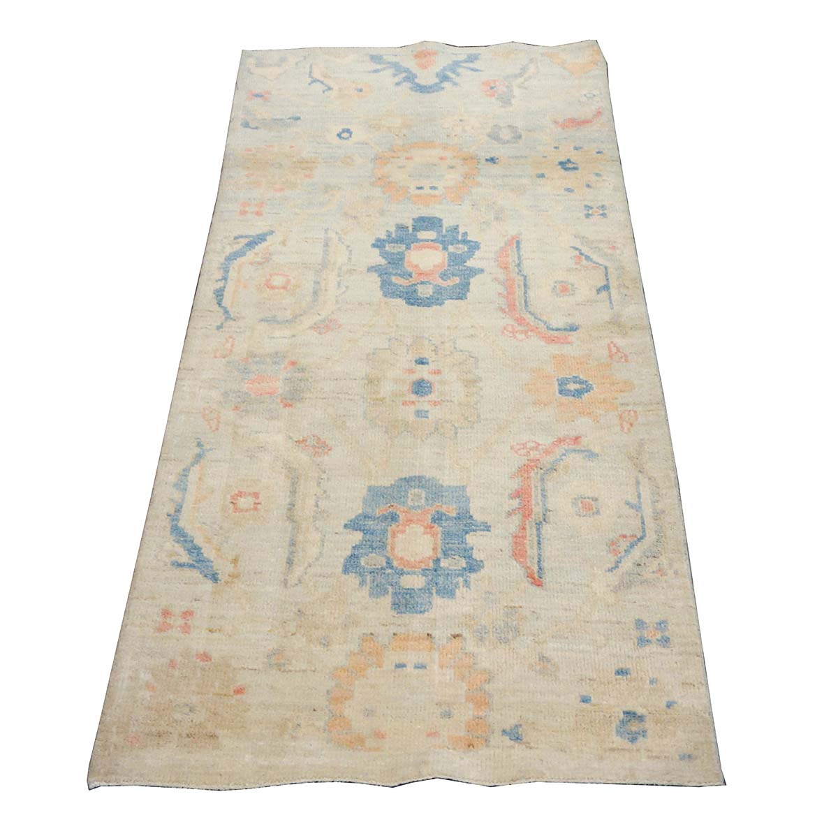 21st Century Sultanabad Master 3x6 Light Blue & Multi Color Handmade Runner Rug #1144162 image 4
