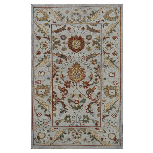 Sultanabad Master 3x5 Slate, Red, & Green Area Rug #1143658 image 0
