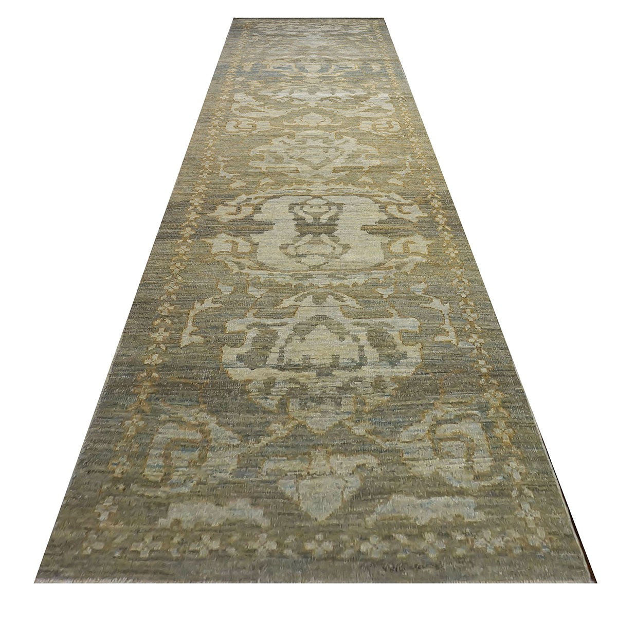 21st Century Sultanabad Gray & Ivory Wool 3x12 Transitional Hall Runner #1142054 image 1