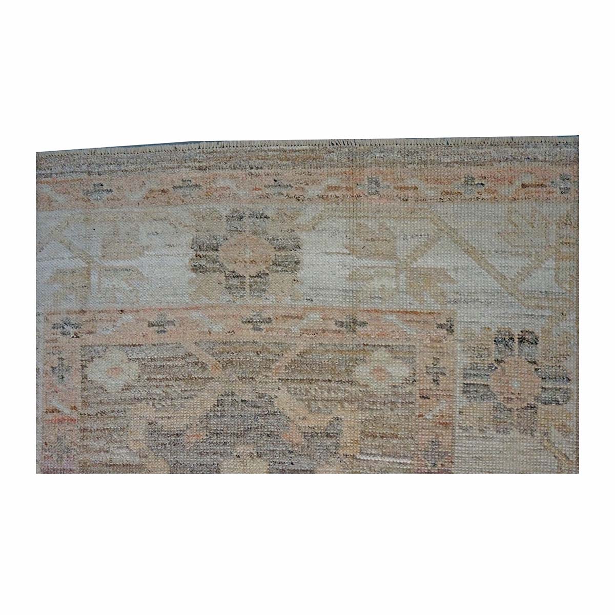 21st Century Turkish Oushak 4X6 Gold, Charcoal & Ivory Handmade Area Rug #1144107 image 5