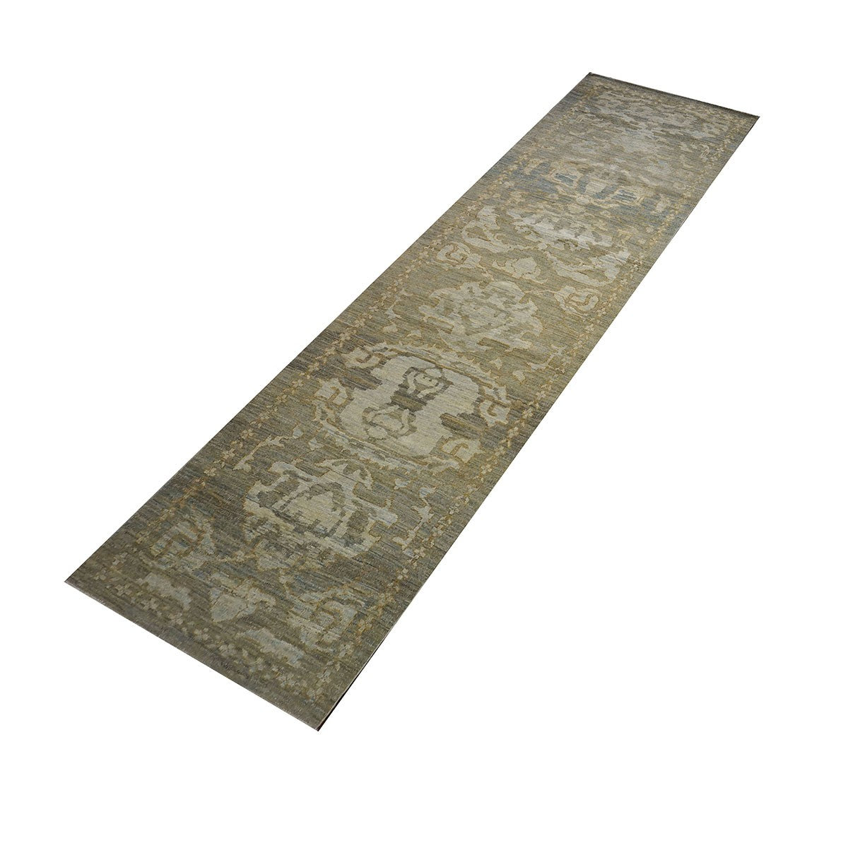 21st Century Sultanabad Gray & Ivory Wool 3x12 Transitional Hall Runner #1142054 image 2
