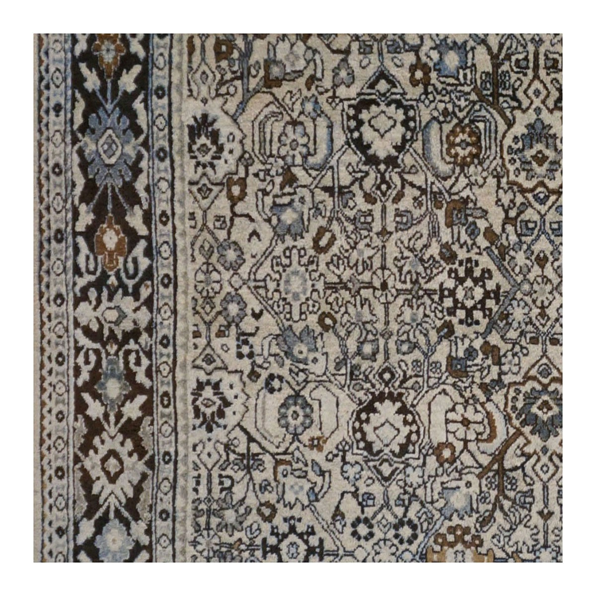 Antique Persian Mahal Overdye 10X14 Blue Area Rug #1143048 image 3