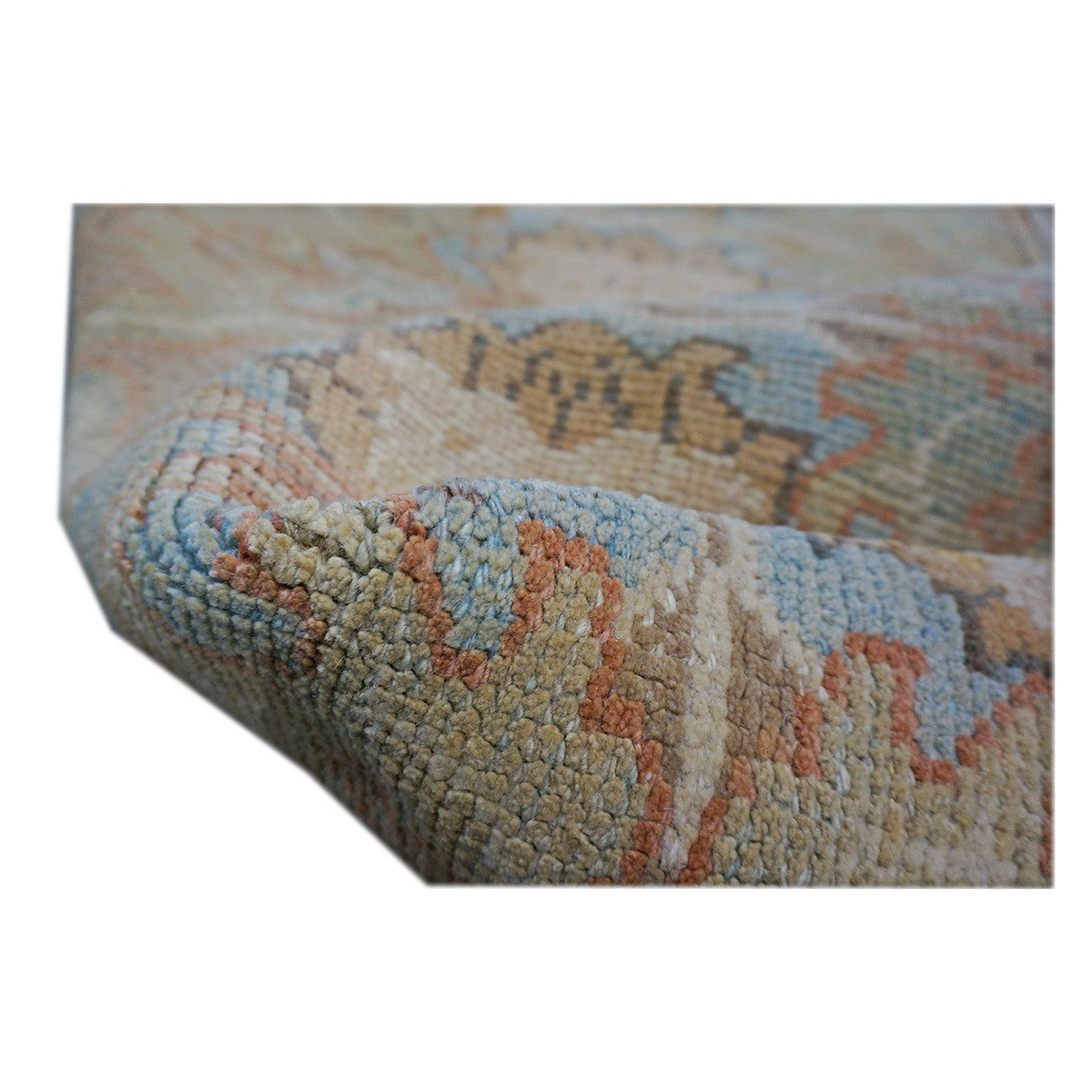 21st Century William Morris Donegal Carpet Tan , Blue & Ivory Hall Runner #1140528 image 4