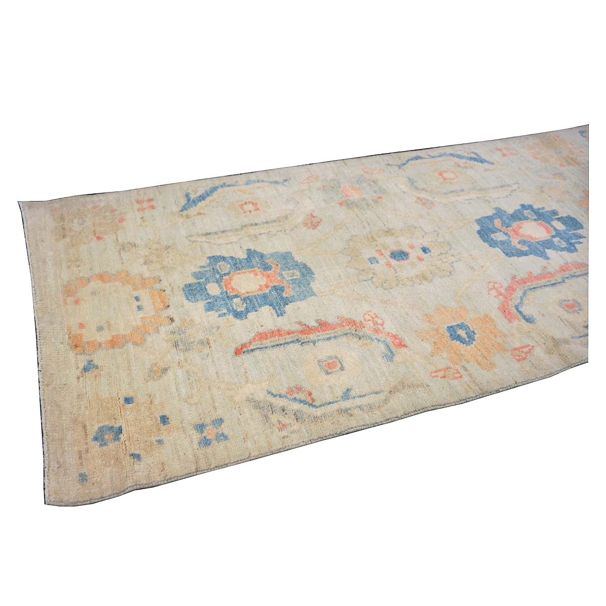 21st Century Sultanabad Master 3x6 Light Blue & Multi Color Handmade Runner Rug #1144162 image 6